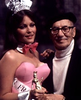 Beth Martin, Bunny of 
        the Year 1975, and the mighty Groucho Marx. 
        Two much loved and missed icons of the 20th Century.