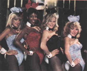 Los Angeles Playboy Club Bunnies Eileen, Paula and Karen with Mariel Hemmingway playing Dorothy